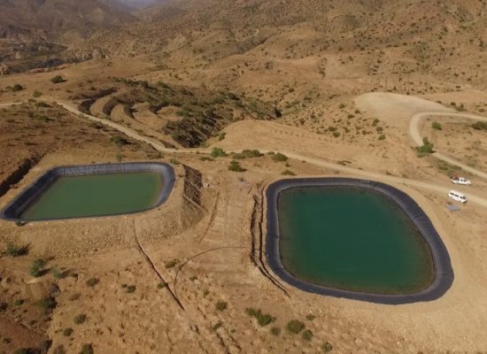 Construcción de Reservorios de agua con geomembrana en San Lucas